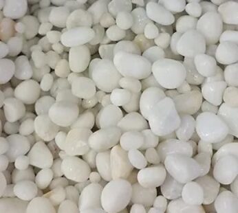 ST04 WHITE PEBBLES 20 KG 1 – 1.5 cm