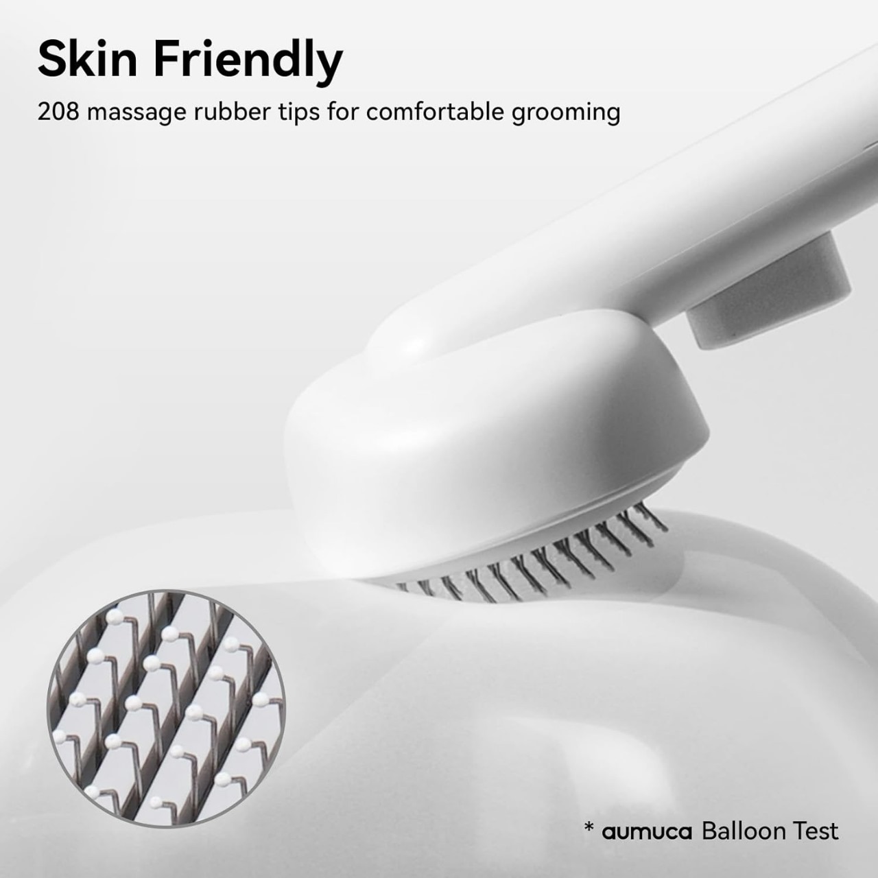 aumuca Cat Brush for Shedding and Grooming, Self Cleaning Slicker Brush for Short or Long Haired Cats, Pet Dog Hair Brush for Puppy Kitten Massage Removes Loose Undercoat, Mats, Tangled Hair, Shed Fur - Image 4