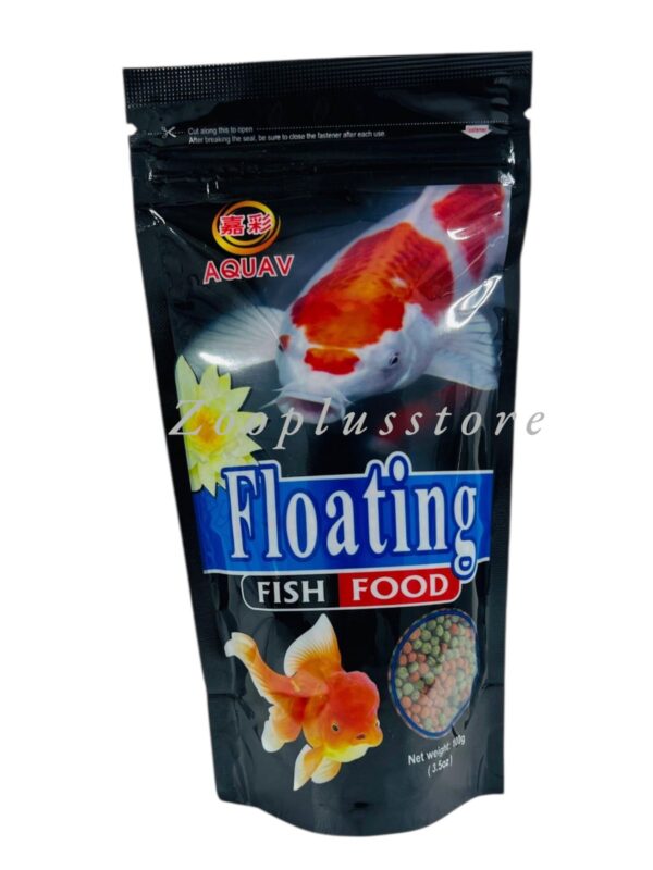 AQUAV FLOATING FISH FOOD MIX COLORS (PACKET)